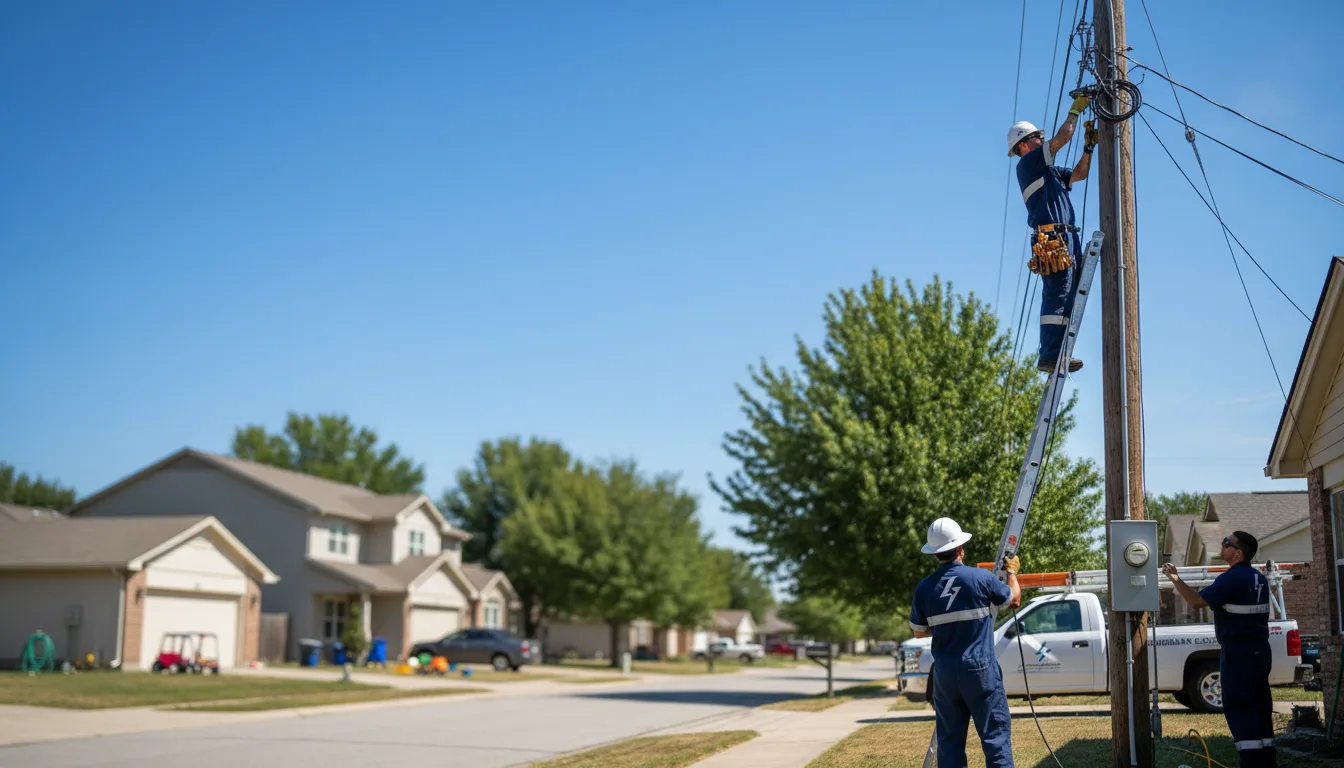 Residential electrician providing installation services in Farmington, MN